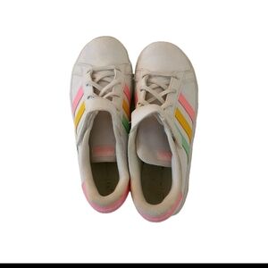 Adidas Kids' Multicolor Striped 2.0 Sneakers HP 8913 Girls Pre-owned